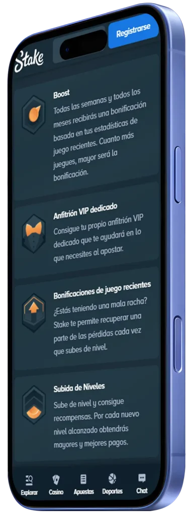 VIP en Stake APK